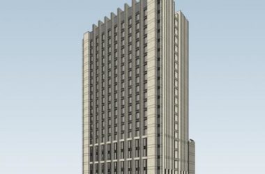 Neoclassical High-Rise Office Building SketchUp Model-BIM WORLD