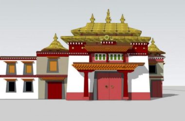SketchUp Model of Ancient Tibetan Architecture | Traditional Xizang Design-BIM WORLD