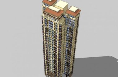 SketchUp Residential Models: Super High-Rise Buildings in Simplified European and Neoclassical Styles-BIM WORLD