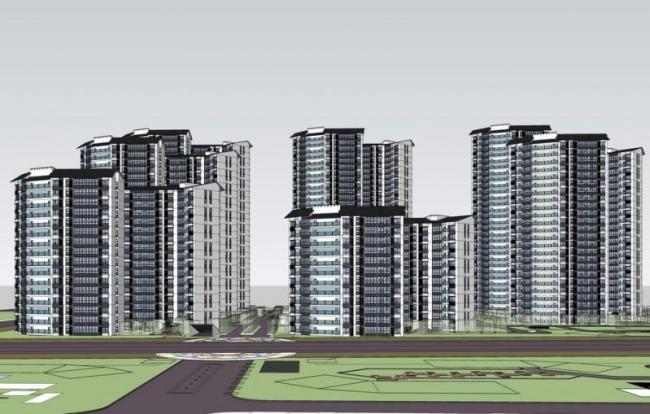 SketchUp Residential Models: High-Rise Communities, Modern Buildings, and New Chinese Style Designs
