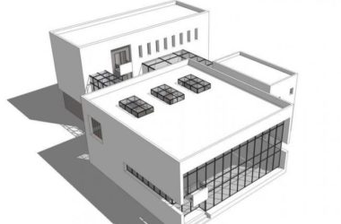 Modern Multi-Story Small Office Building Model in SketchUp-BIM WORLD