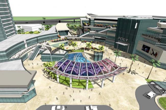SketchUp Complex Model: Multi-Story Mixed-Use Development with High-Rise Residential and Ground-Level Retail in Modern Style