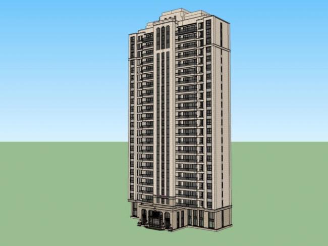 SketchUp Residential Models: High-Rise and Neoclassical Building Designs