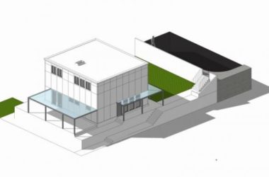 SketchUp Residential Model: Modern Multi-Story Gropius Residence Architecture-BIM WORLD