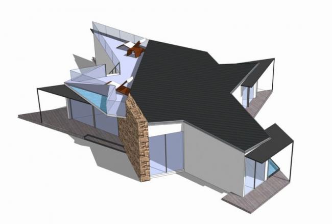 Haydock Residence: Modern Multi-Story Residential Building in SketchUp