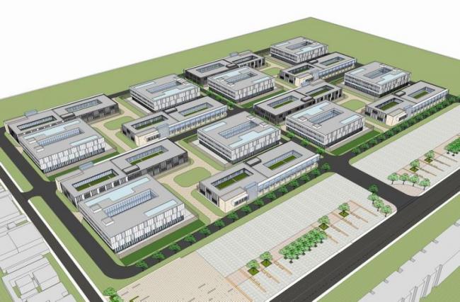 Sketchu Industrial Factory: Modern Multi-Story Industrial Park and Factory Complex