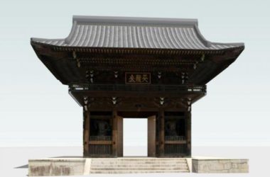 SketchUp Model of a Traditional Chinese Memorial Archway and Ancient Architecture-BIM WORLD