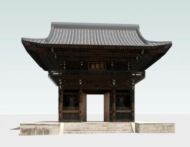 SketchUp Model of a Traditional Chinese Memorial Archway and Ancient Architecture