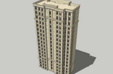 SketchUp Residential Models: High-Rise and Neoclassical Style Buildings-BIM WORLD