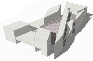 SketchUp Model of the Multi-Story National Gallery of the United States in Modern Cultural Architecture-BIM WORLD