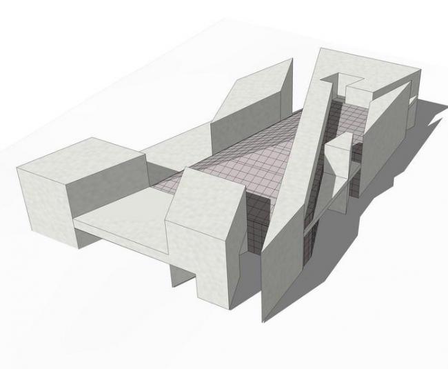SketchUp Model of the Multi-Story National Gallery of the United States in Modern Cultural Architecture