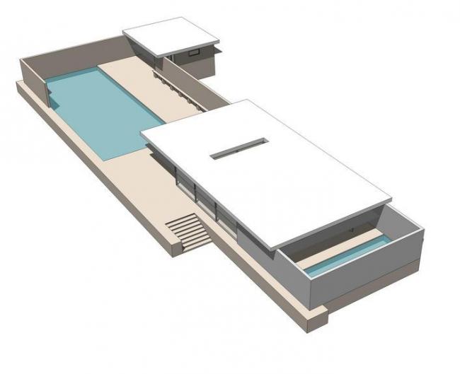 Barcelona German Pavilion: Multi-Story Modern Cultural Architecture in SketchUp
