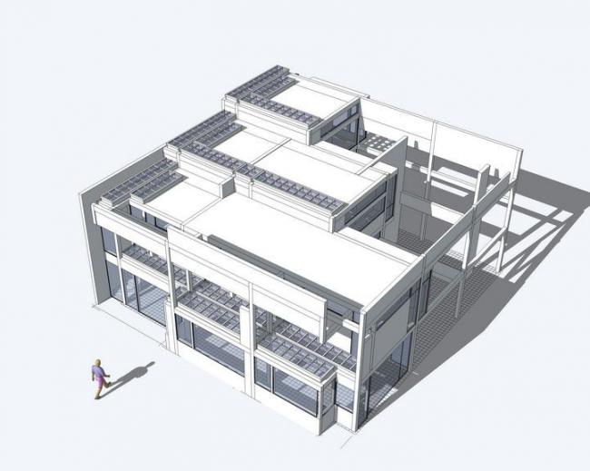 Essenman Residence: Modern Multi-Story Residential Building in SketchUp