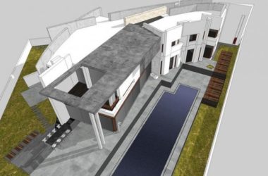 Modern Multi-Story Residential Model: GHH House in SketchUp-BIM WORLD