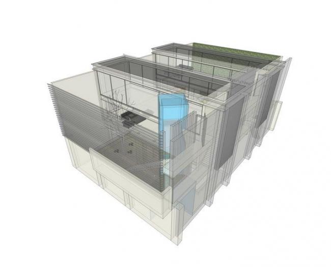 Sakamoto Residence: Modern Multi-Story Residential Architecture in SketchUp