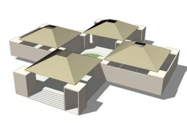 Modern Style Sketchup Model: Wellington Pool Dressing Room-BIM WORLD