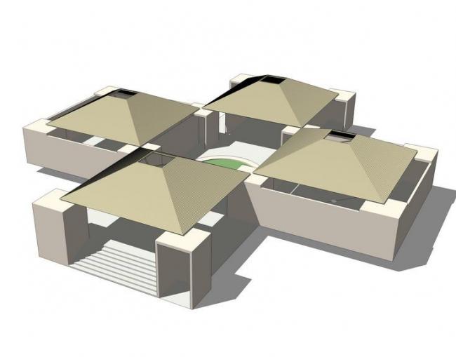 Modern Style Sketchup Model: Wellington Pool Dressing Room
