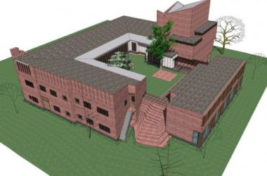 Shannasiro Town Center: Neoclassical Multi-Story Cultural Architecture Sketchup Model-BIM WORLD
