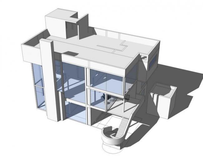 Modern Multi-Story Smith Residence 3D Model in SketchUp