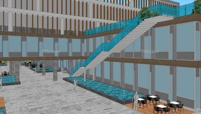 Modern Multi-Story School Building Design | Contemporary Campus Educational Architecture in SketchUp
