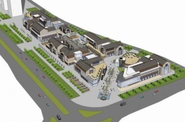 SketchUp Business Model: Multi-Story Commercial Street in Modern Chinese Style-BIM WORLD