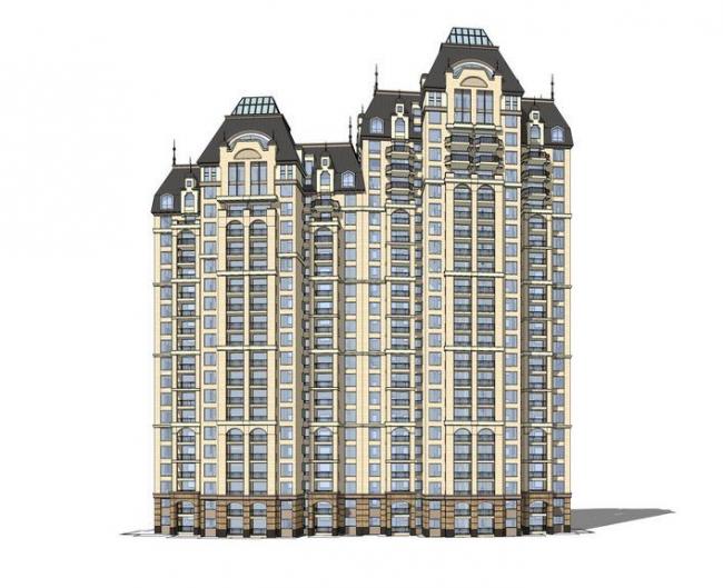 SketchUp Residential Models: High-Rise Communities, Classic and French-Style Buildings