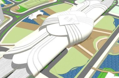 SketchUp Design: Multi-Story High-Speed Railway Station and Bridge in Modern Style-BIM WORLD