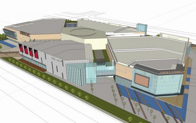 Modern Multi-Story Commercial Complex Designed in SketchUp