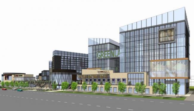 SketchUp Business Model: Modern Multi-Story High-Rise Mixed-Use Commercial Street