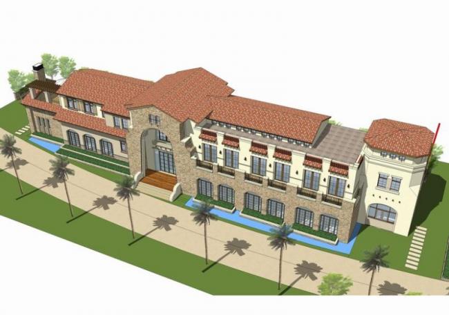 SketchUp Business Models: Multi-Story Clubhouses, Classical and Spanish Styles, and Commercial Buildings