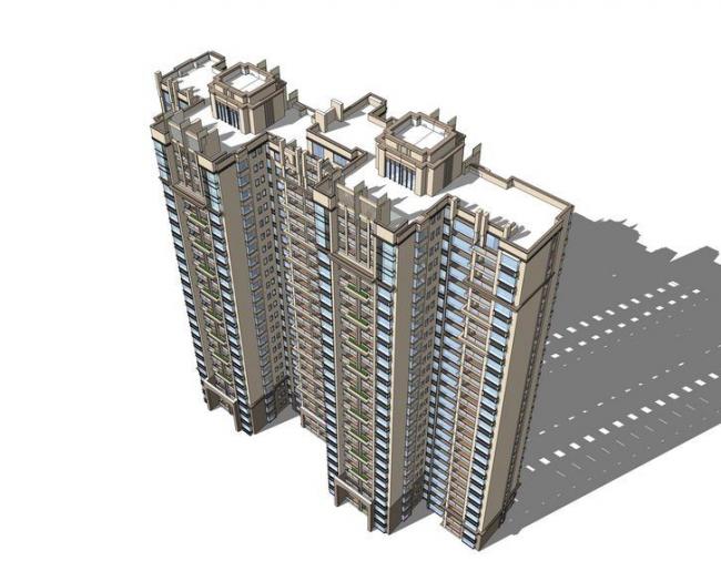 SketchUp Residential Models: High-Rise and Neoclassical Building Designs