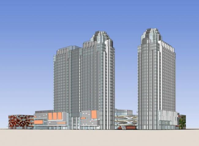 Modern High-Rise Office Building SketchUp Model