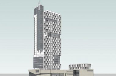 Modern High-Rise Office Building Model in SketchUp-BIM WORLD