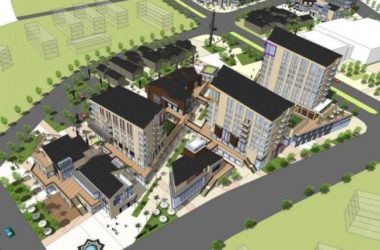 SketchUp Business Model: Multi-Story Commercial Street in Modern Chinese Style-BIM WORLD