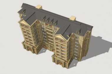 SketchUp Residential Models: Small and High-Rise Buildings in French and Classical Styles-BIM WORLD