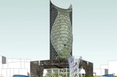 Modern High-Rise Office Building Model in SketchUp-BIM WORLD
