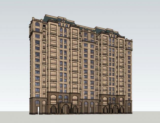 SketchUp Residential Models: High-Rise, Classical, and French-Style Buildings