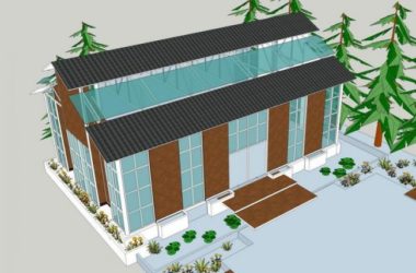 Modern Plant Sunroom Design | SketchUp Model Preview-BIM WORLD