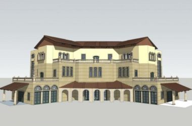 SketchUp Business Model: Multi-Story Commercial Building in Classical Spanish Style-BIM WORLD