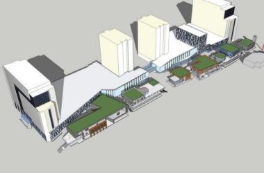 SketchUp Business Model: Modern Multi-Story Commercial Street Design-BIM WORLD