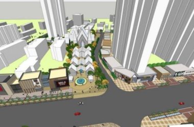 SketchUp Business Model: Modern Multi-Story Commercial Street Design-BIM WORLD