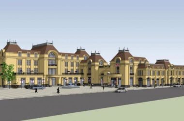 SketchUp Business Model: Multi-Story French Classical Commercial Street Design-BIM WORLD