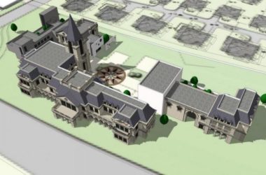 SketchUp Business Model: Multi-Story Commercial Street in French Classical Style-BIM WORLD