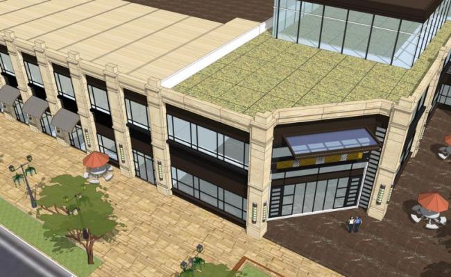 SketchUp Business Model: Multi-Story Neoclassical Commercial Street Design