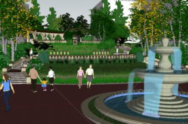SketchUp Landscape Design: Longhu Garden Courtyard in Classic Style-BIM WORLD