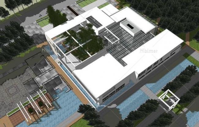 SketchUp Business Model: Multi-Story Modern Restaurant and Commercial Building Design