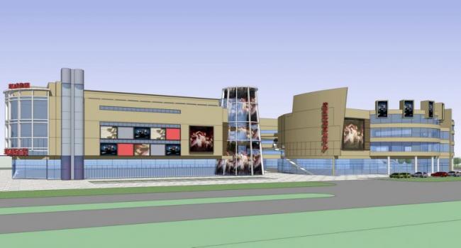 SketchUp Business Model: Modern Multi-Story Commercial Complex Design