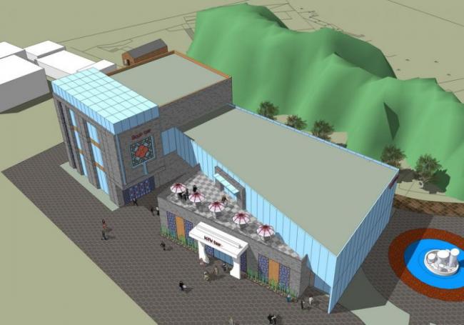 Multi-Story Book Bar Library Sketchup Model | Contemporary Chinese Cultural Architecture