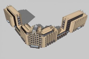 SketchUp Multi-Story Hotel Models: Classical and Art Deco Designs-BIM WORLD
