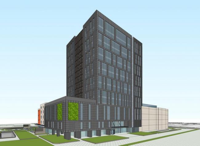 Modern Multi-Story Office Model in SketchUp